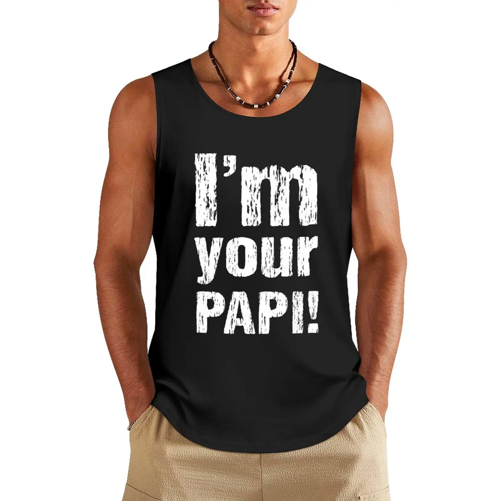 Im Your Papi - Mexican Wrestler Eddie G - Pro Wrestling Tank Top t-shirt gym man t-shirt Men's sports clothes for men male top