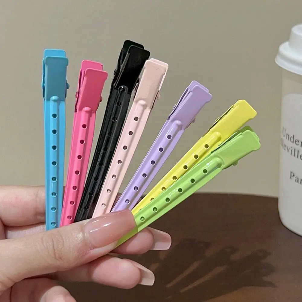 ไอศกรีมสี Hairdressing Hairpin ผมตําแหน่งคลิป Anti-SLIP Traceless Duckbill คลิป Barrettes Headwear ผมจัดแต่งทรงผมเครื่องมือ