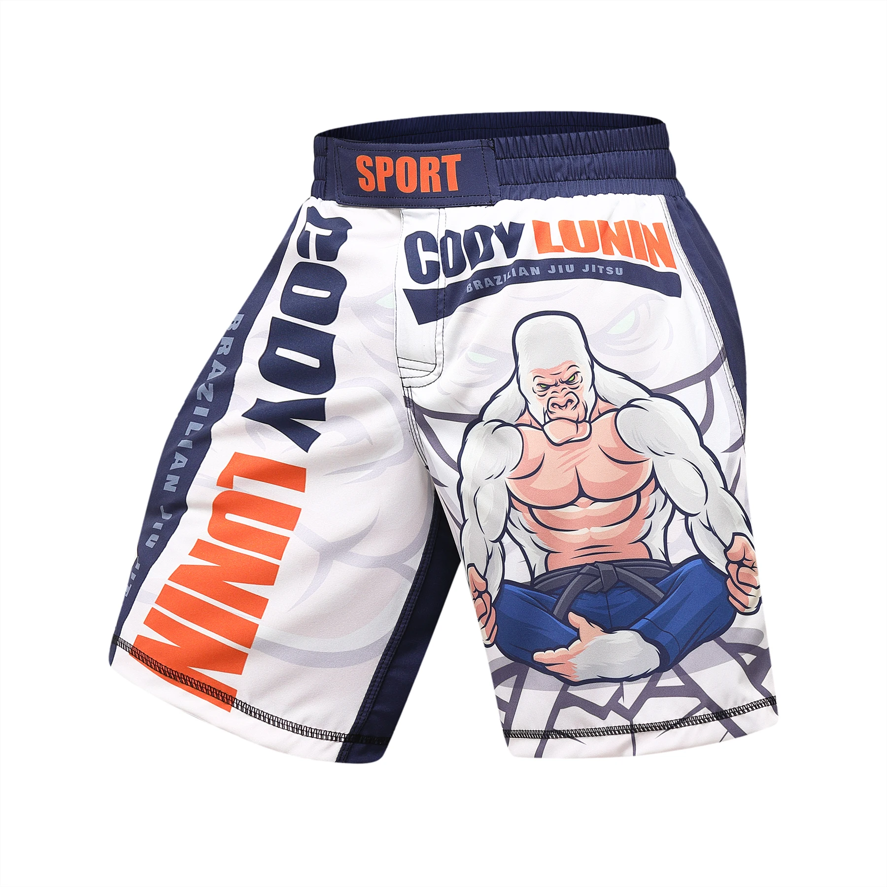 Jiu jitsu t-shirt + shorts mma set, treino ginásio, muay thai, bjj, kickboxing, roupas esportivas