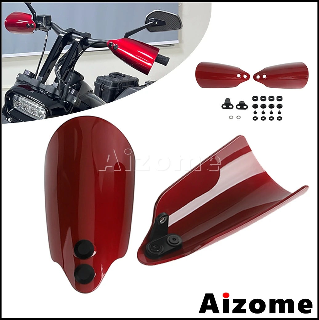Motorcycle Handgaurds Shield Cover For Harley Dyna Low Rider Super Glide Wide Glide 1996-17 Road King FLHR 1996-06 Softail 96-14