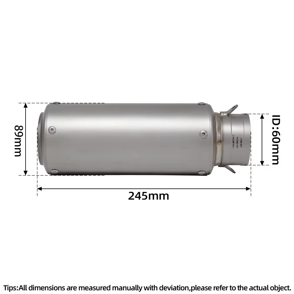 Durable Line Motorcycle Exhaust Middle Link Adapter Pipe with Titanium Muffler  for Honda CBR650R CB650R CBR650F CB650F 2014-202