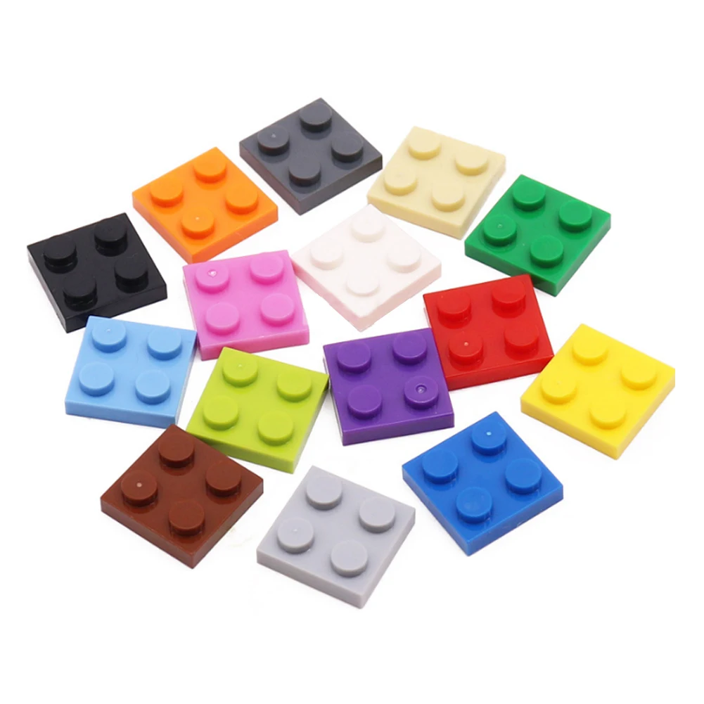 130pcs DIY compatible with 3022 building blocks, thin character bricks, 2x2 educational creative sizes, children's plastic toys