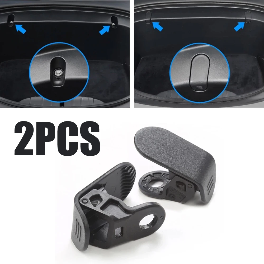 

Car Spare Box Hook ABS Auto Front Trunk Hook for Tesla Model 3 2017-2020 Eject Clip Installation Bracket Interior Accessories