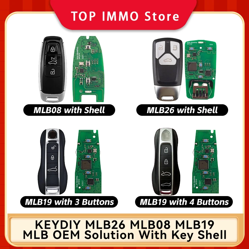 

KEYDIY KD Universal Smart Key MLB08 MLB19 MLB26 OEM Solution 434 Mhz PCB Board with Shell Work with KDX4 KDX2 KDMAX KD-MP kit