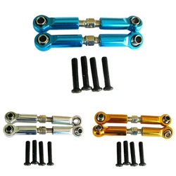 2pcs 1/18 Steering Link Rod Set Aluminum Alloy Wheelbase Rc Steering Link Rod Set For Wltoys A959 A979 A969 959B 969B 979B Red