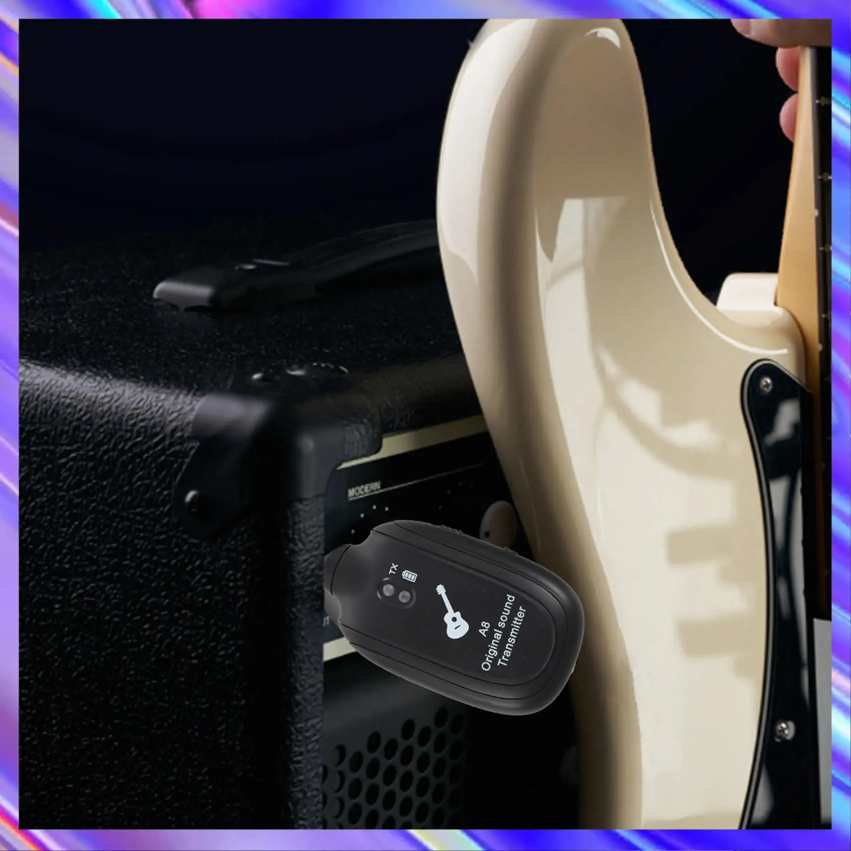 

L71A 6X UHF Guitar Wireless System Transmitter Receiver Built-In Rechargeable