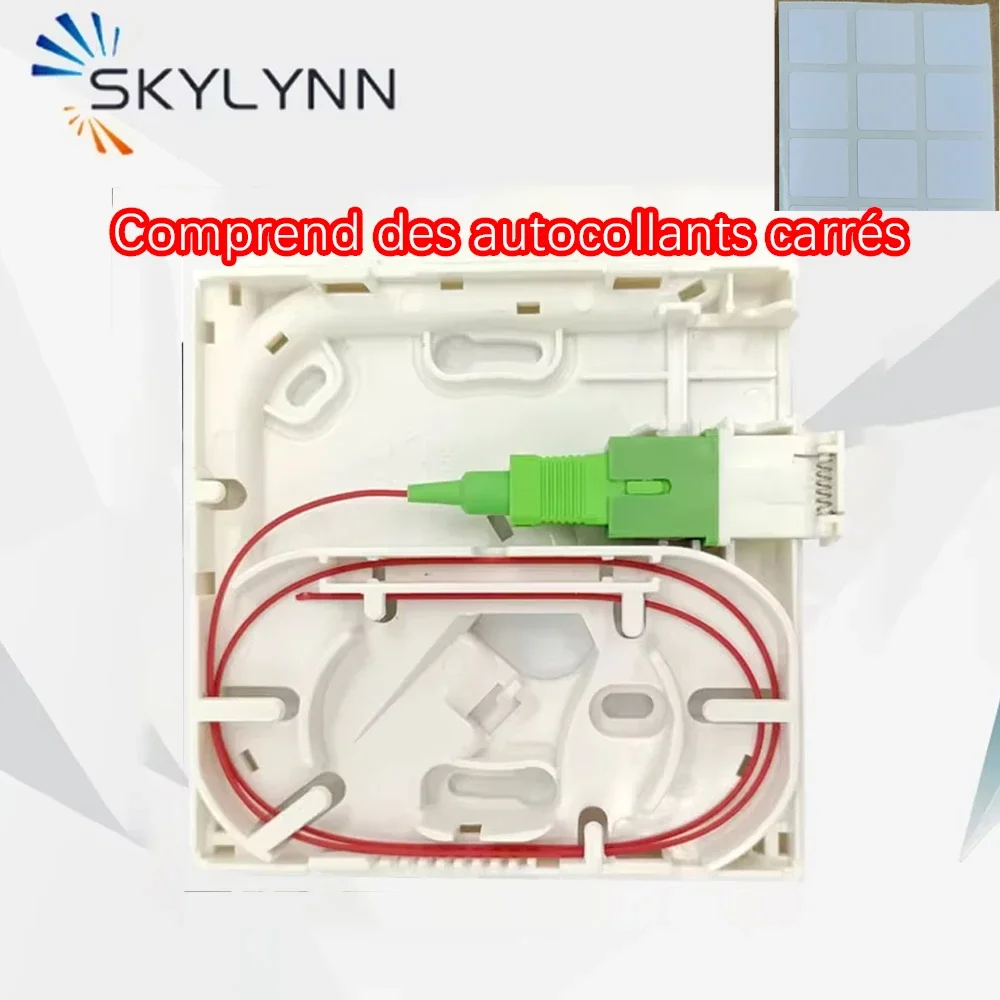 10-80個-カートン-1コアソケット-ptoボックスセット-シングルモード-sc-apc-フランスftth用-壁掛け光ファイバーコネクタ