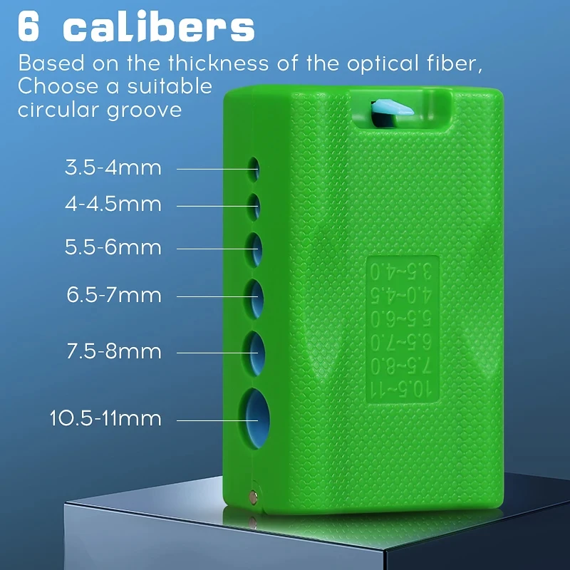 COMPTYCO A-3511 Fiber Stripper 3.5mm-11mm Longitudinal Banded Bundle Tube ​Stripper Optical Fiber Cable Sheath Stripper Tool