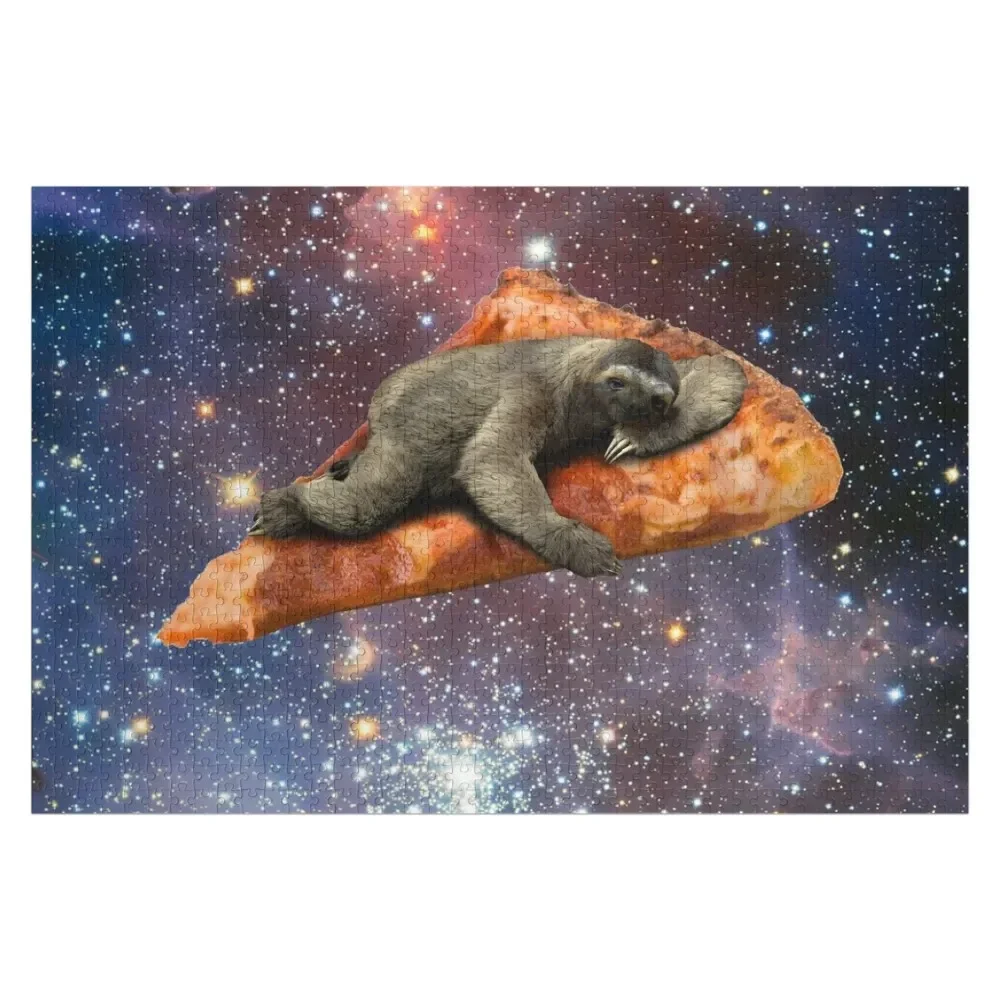 

Pizza Sloth In Space Jigsaw Puzzle Jigsaw Custom Personalised Toys Puzzle