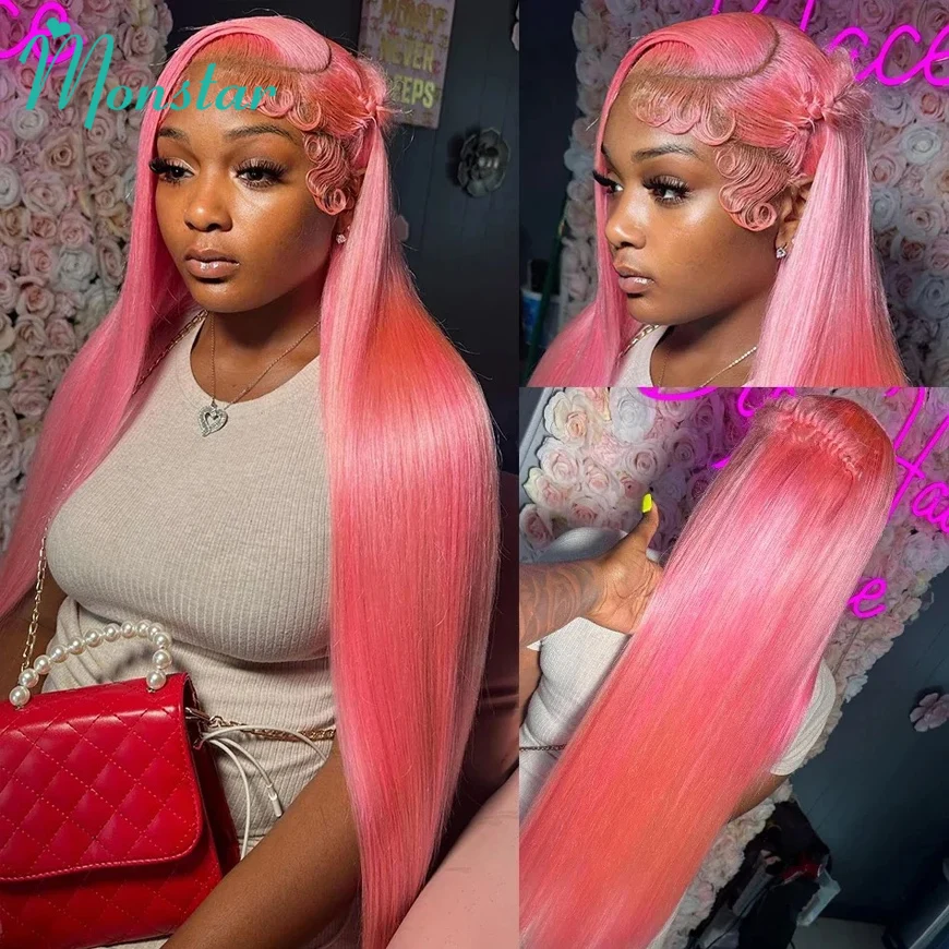 

Pink 99j Burgundy Red Orange Blue Purple Colored Lace Front Human Hair Wig 13x4 13x6 360 Brazilian Raw Straight Lace Frontal Wig