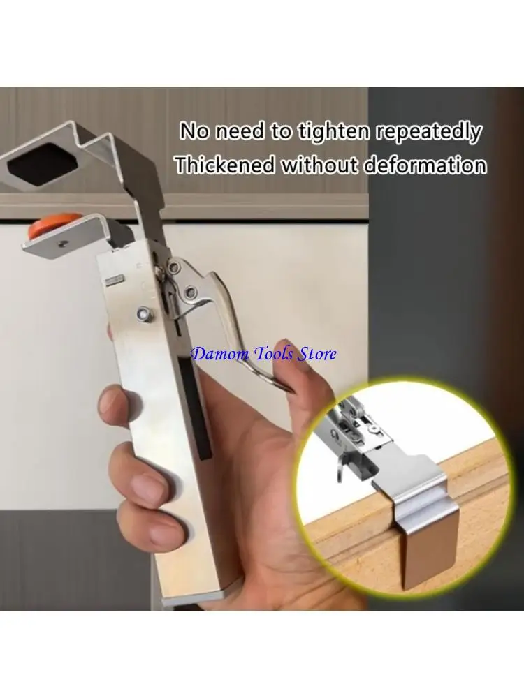 57BE Adjustable Drawer Organizers Clamps Secure Grip Fixtures for Home and Office Use Sturdy Stainless Steel Materials