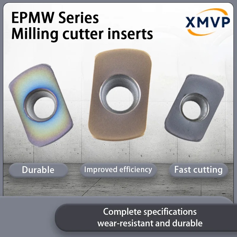 

XMVP 10 шт. EPMT0603 S DM KBT TY лезвие для быстрой подачи R2 стальная часть Нержавеющая сталь EPMW 0603S головка лезвия из виртуального угла