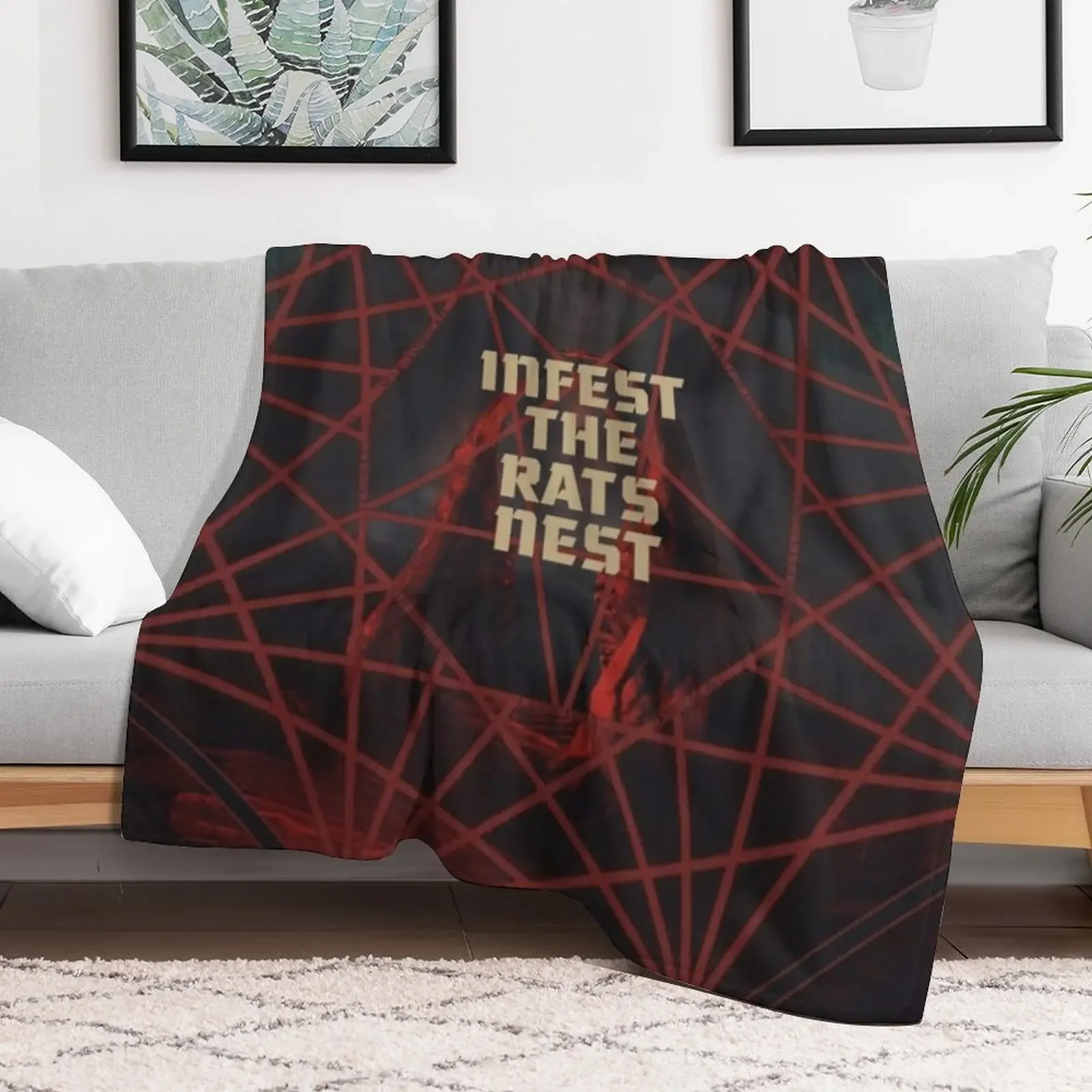 Nonagon Infinity x Infest The Rats Nest Throw Blanket Blankets For Baby Cute Soft Plush Plaid Baby Blankets