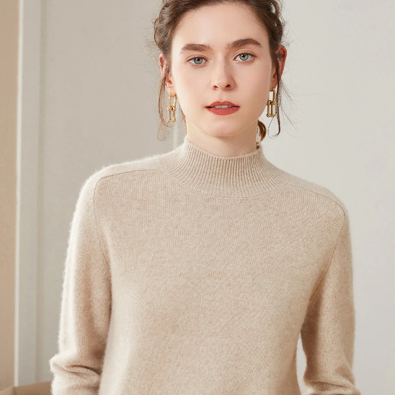 Hot Sale Women Sweater 100% Pure Cashmere Knitted Pullovers New O-Neck Female Fashion Knitwear 8 Colors Girl Clothes Lady Top