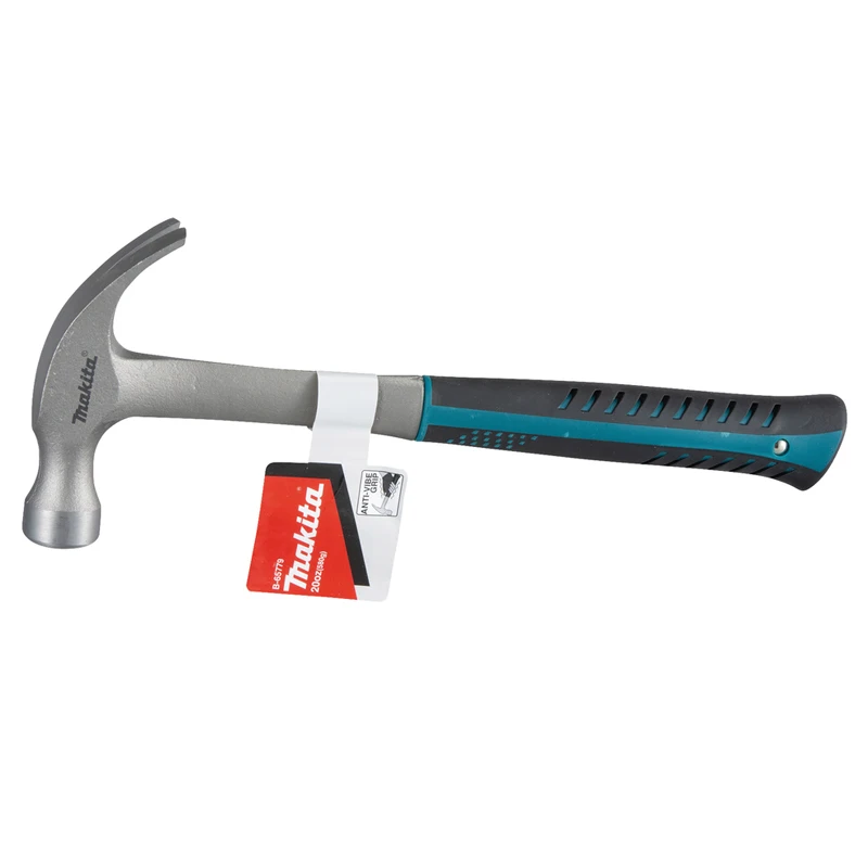 Makita B-65779 Smooth Face Claw Hammer 20oz/580g Anti-Vibration Grip Anti-Ring High ReliabilityClaw Hammer 250mm