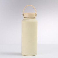 New stainless steel sports kettle large capacity 1L American large mouth thermos cup portable outdoor water cup