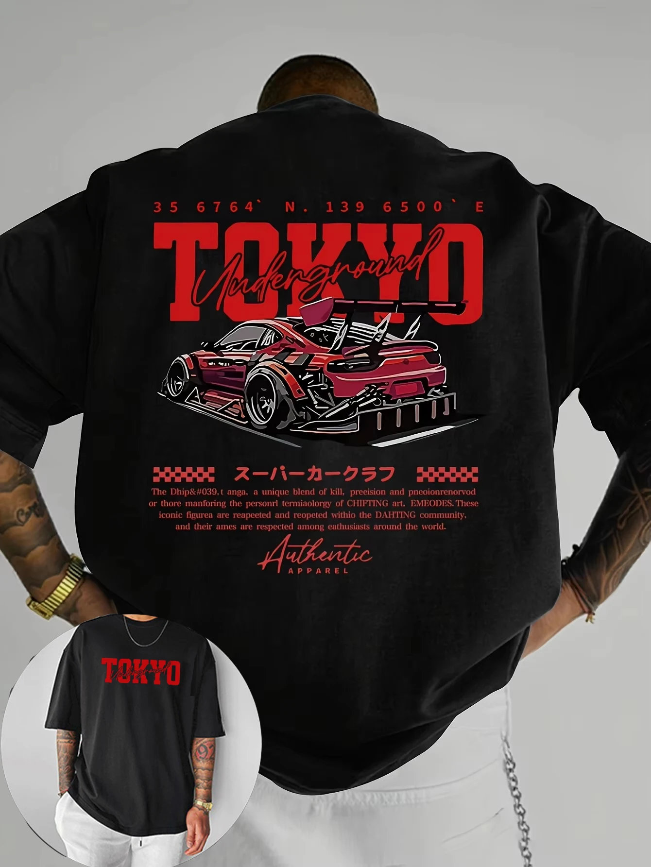 2026 New JDM Tokyo Drift Car T Shirt Unisex Oversized Japanese Streetwear Sakura Graphic Tee Y2K Aesthetic Summer Cotton Top