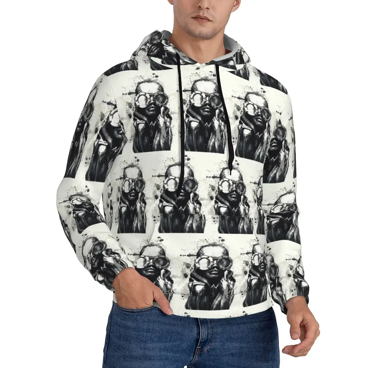 Hr Giger Li اللوحة هوديس الهيب هوب البلوز الخريف الشتاء الرجال النساء بلوزات طويلة الأكمام بلايز #2