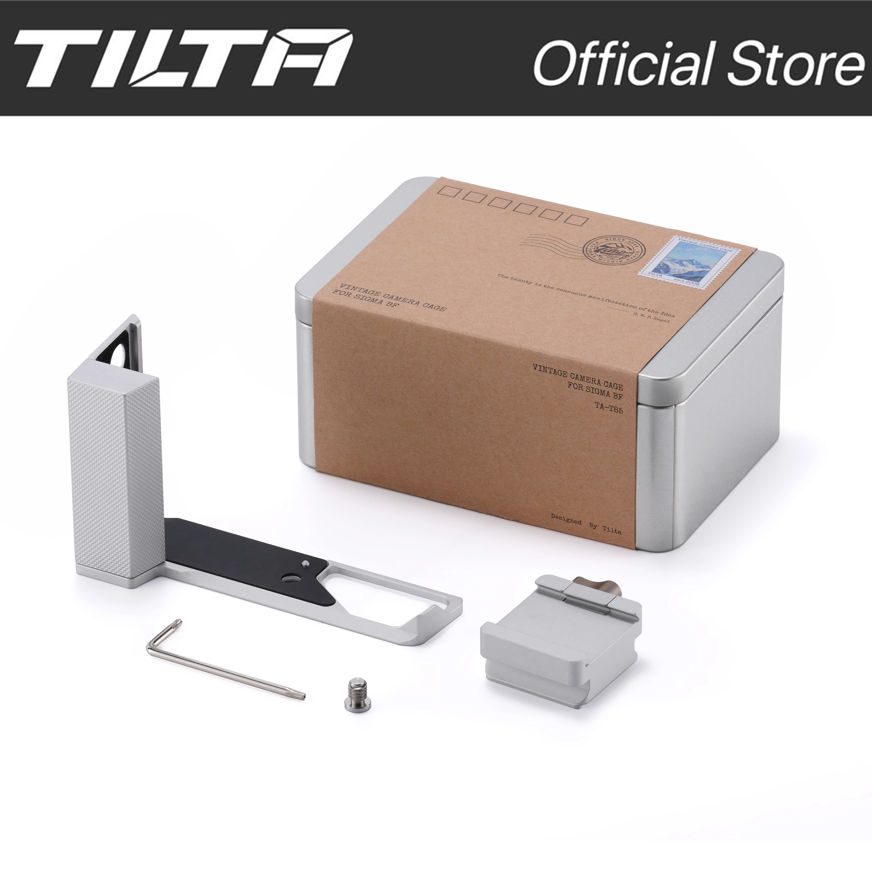 TILTA voor Sigma BF montagebasisplaat met houten handgreep Vintage camerakooi basisset - 2cols