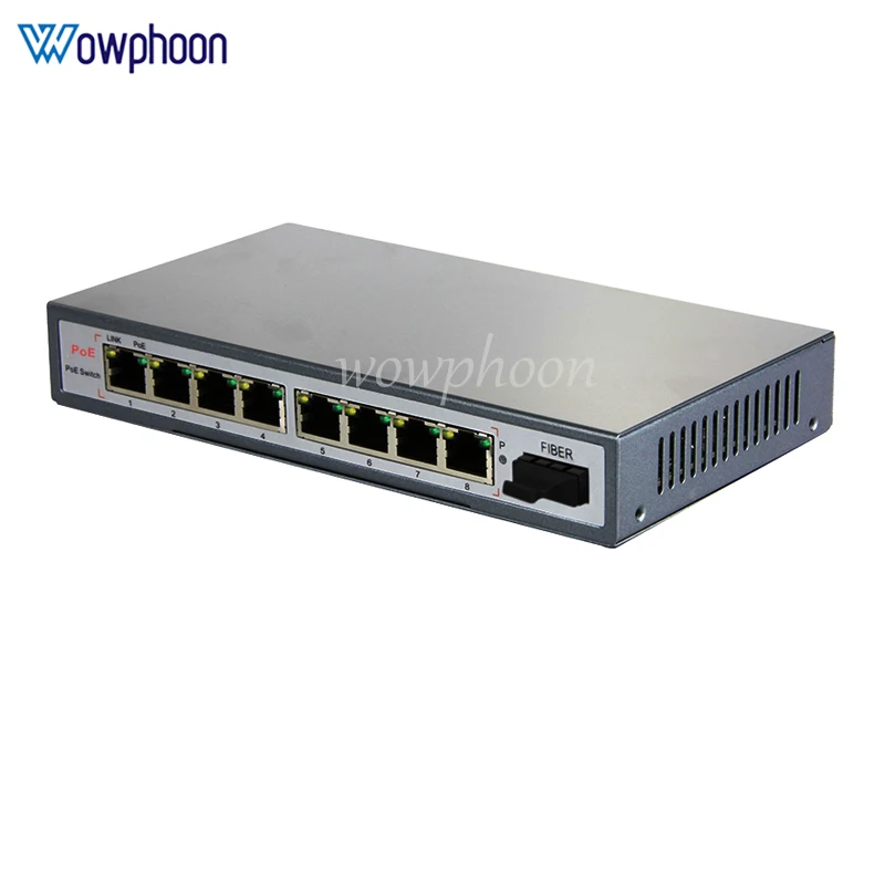 POE Fast Ethernet Switch untuk kamera IP, Wireless AP, Kamera CCTV, IEEE 802.3 AF, AT, 10 Mbps, 100Mbps, 52V disesuaikan