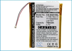 OrangeYu 750mAh Battery 1-756-763-11 LIS1401 7Y19A60823 for Sony NWZ-S600 S600F S610 S615 S615F S616 S616F S618 S618FBLK S710