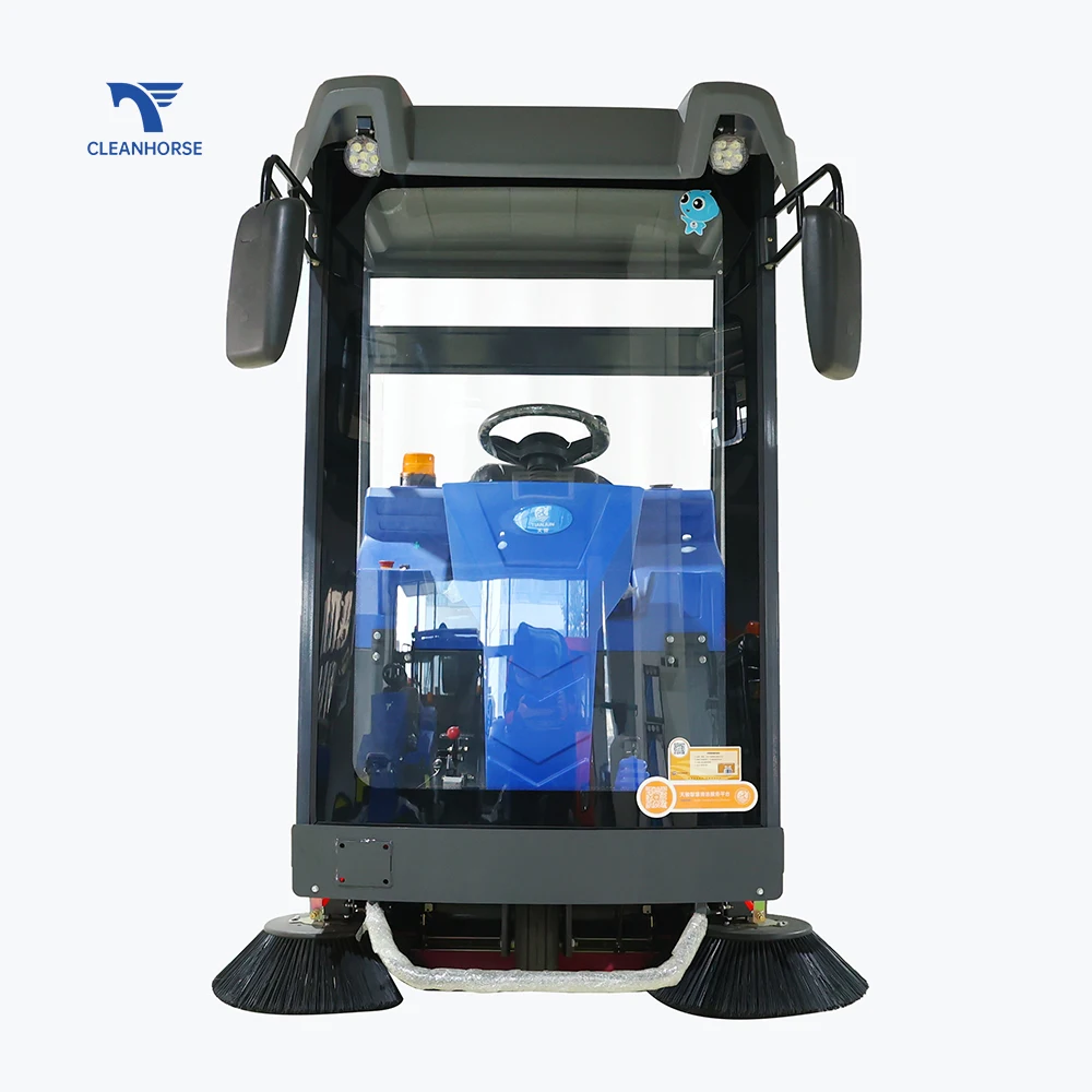 CleanHorseHigh Efficiency Cheap Price Warehouse Industrial Vacuum Dust Cleaner Road Garage Floor Sweeper