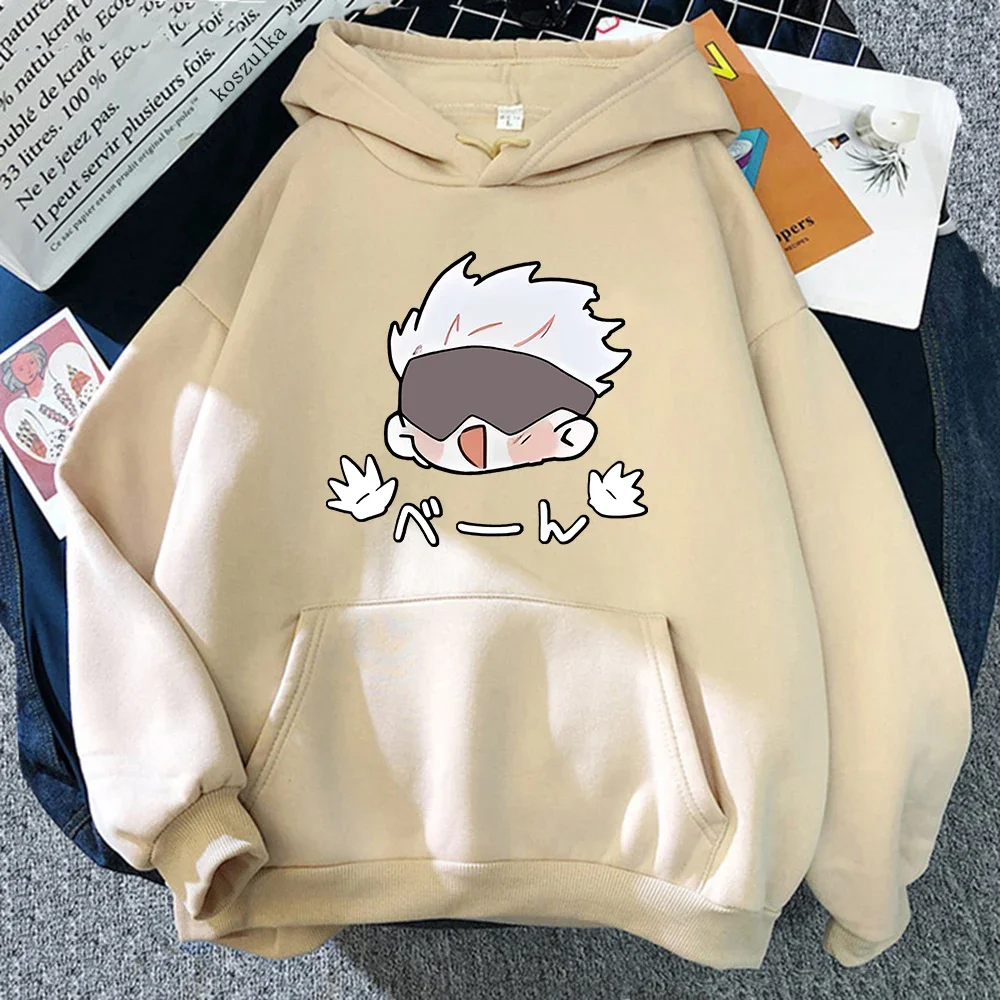 Unisex Jujutsu Kaisen 2 Hoodie Harajuku Funny Kawaii Satoru Gojo Hoodies Japanese Anime Pullovers Sweatshirts For Women Trendy