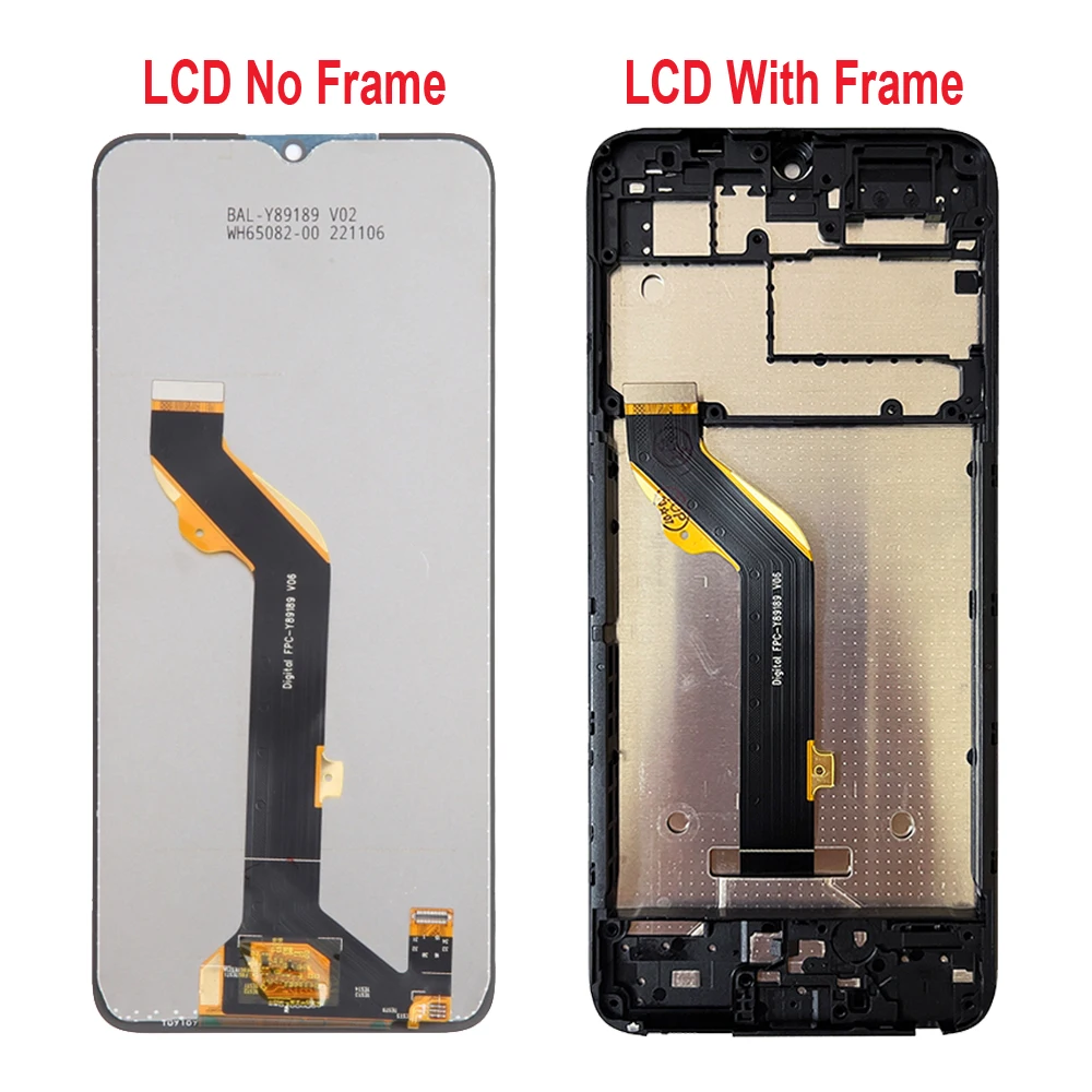 For TCL 405 406 408 T506D T507D1 T507A T507U T507U1 T507U2 T507J LCD Display Touch Screen Digitizer Assembly