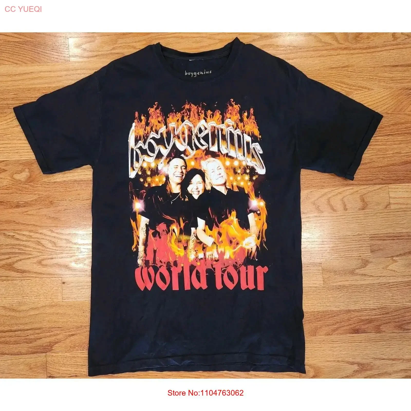 Boygenius World Tour 2023 T Shirt Size M Double Sided Julien Baker Phoebe Bridgers vintage Washed Versatile Stylish