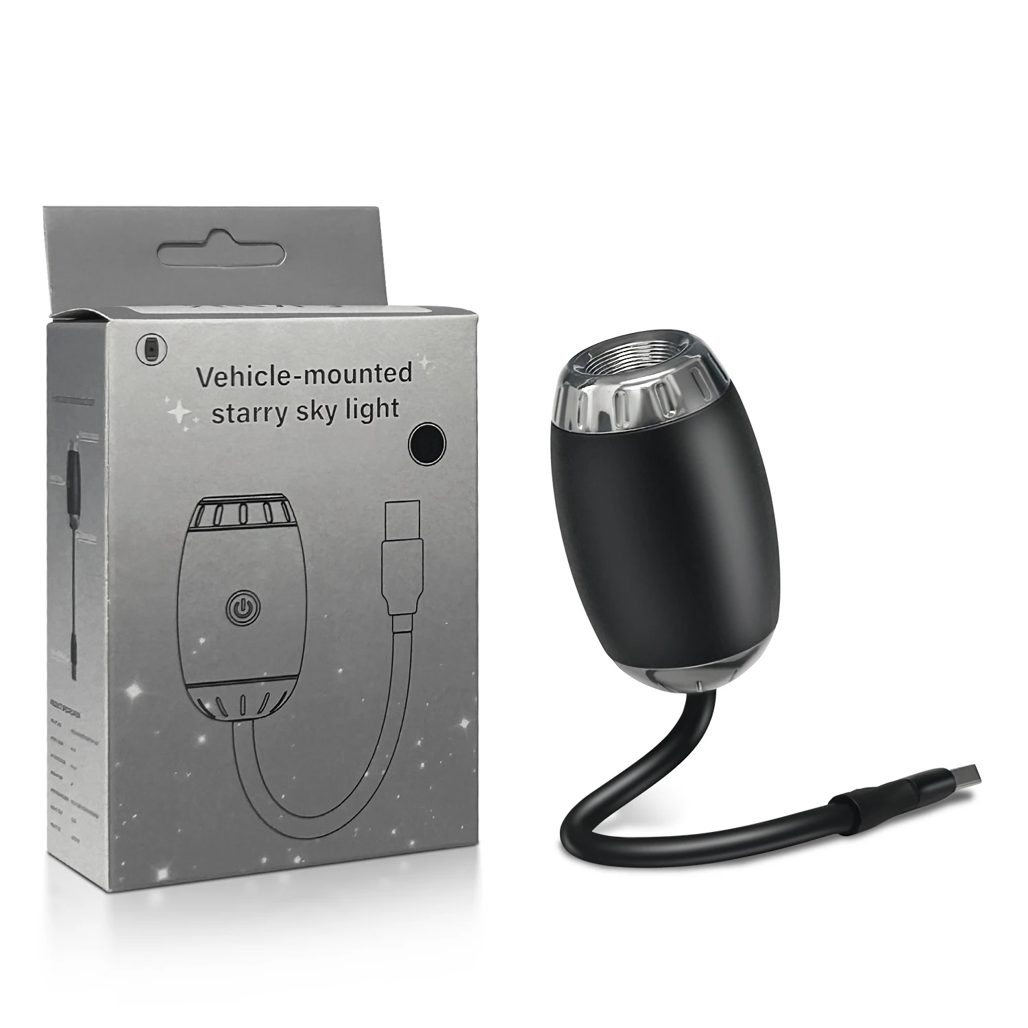 Car Atmosphere Projection Lamp Strong Heat Dissipation Adjustable   Focus Distance USB Ambient LED Light Use For Multiple Scenes
