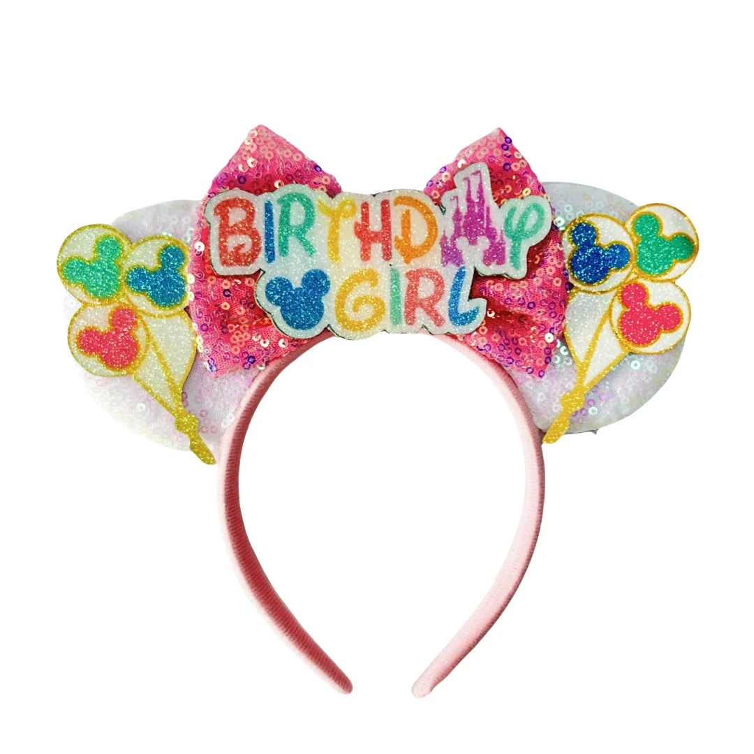 Birthday Party Micey Mouse Ears Headband Masquerade Princess Decoration Cosplay Costume Holiday Gift Girls/Adults