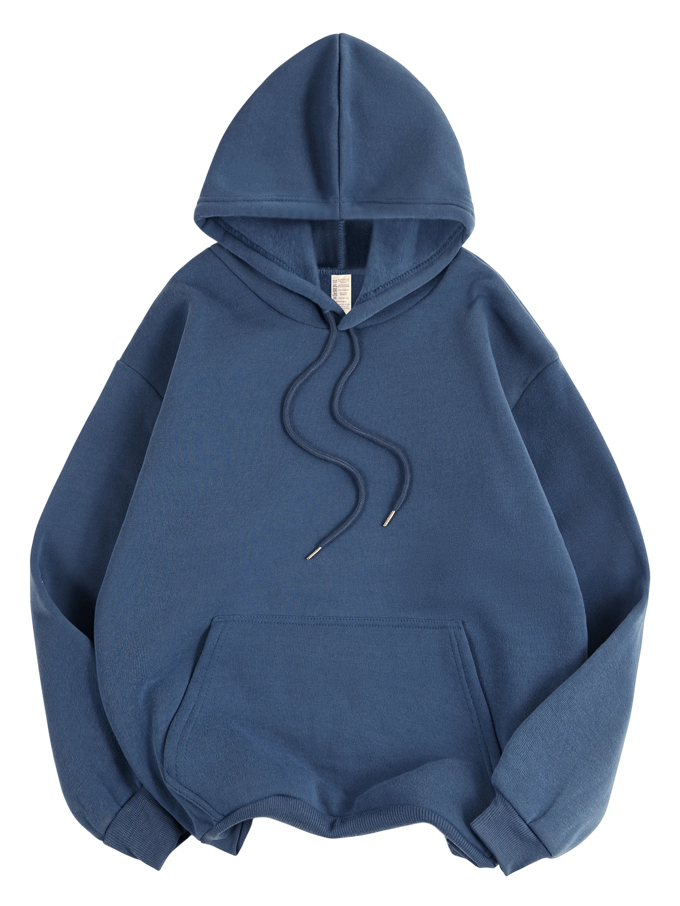 Basic Winter Womens Solid Hoodies Strecth Fleece Comfortable Sweatshirts Loose Pocket Warm Clothes New Street Female Pullover