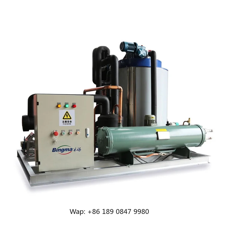 【Hot】Automatic 5000kg Flake Ice Making Machine  Commercial/convenient  Flake Ice Machine Industrial