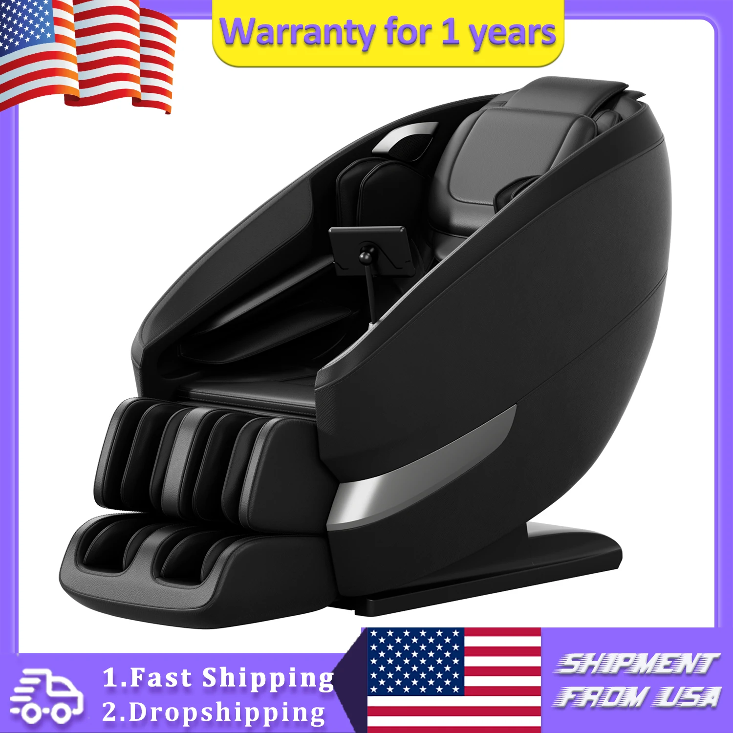 

USA shipments 1-year warranty 4D Zero Gravity Massage Chair with Heating full body Massage Chair Home Kneading Shiatsu Sofa