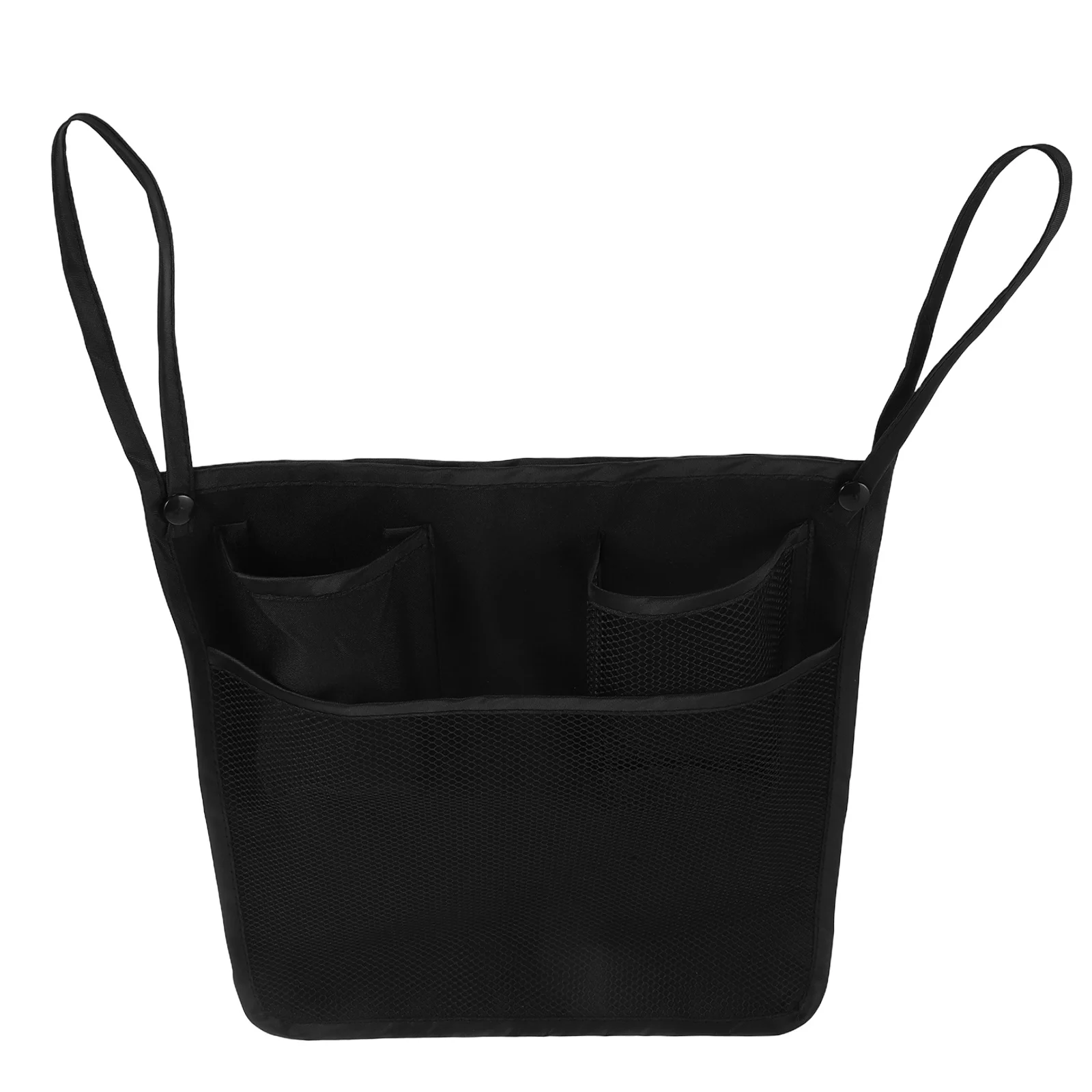 حقيبة معلقة لعربة الأطفال المحمولة، حامل تخزين قابل للطي بسعة كبيرة للحفاضات والزجاجات والوجبات الخفيفة والسفر خفيف الوزن #4