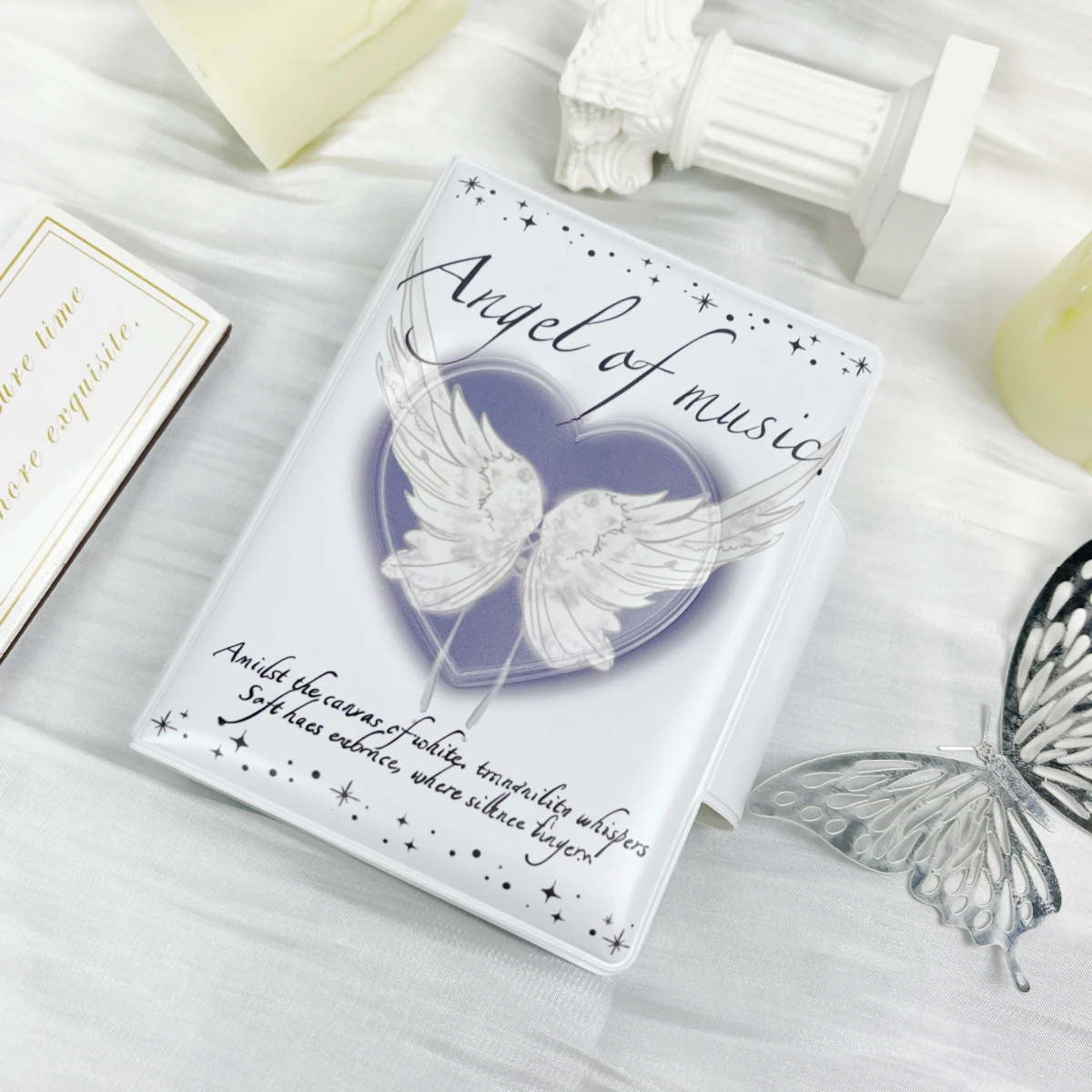 Angel Butterfly Wings Photo Small Card Bag Mini Album 3-3.5 Celebrity Album Cardbook Suitable for Celebrity Small Card Storage