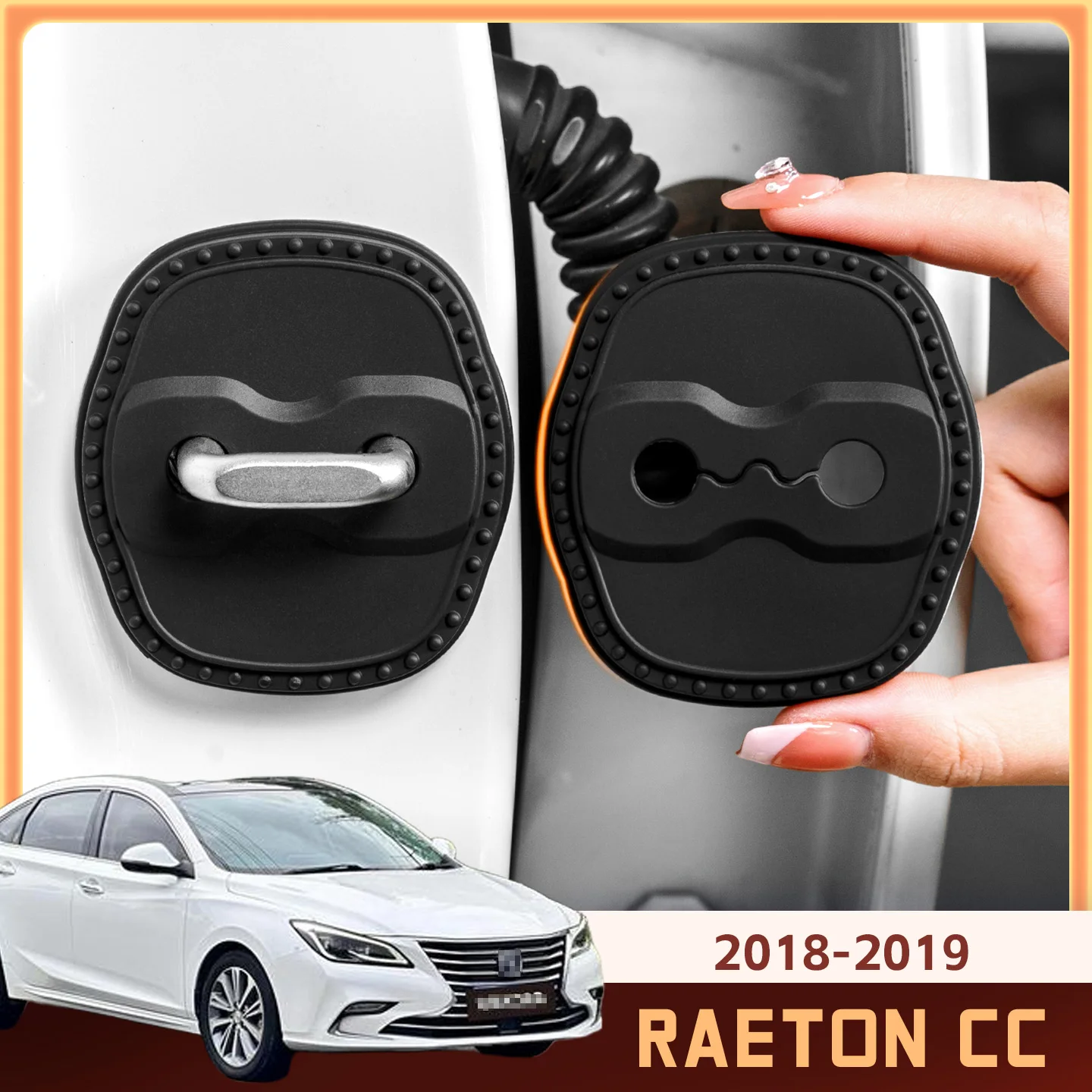 

2/4 шт. силиконовый чехол для дверного замка автомобиля, защитный декоративный чехол для Changan RAETON CC 2018-2019