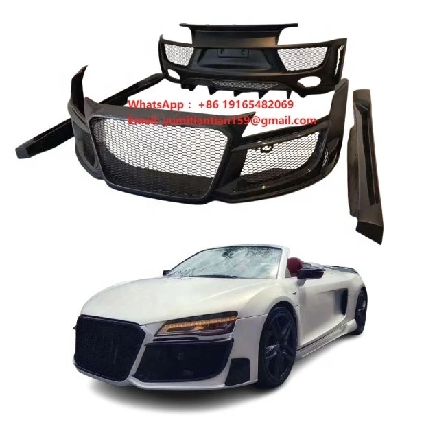 High Quality for Audi R8 Resin Body Kit New Perfect Fit Upgrade RG Style Front Bumper Side Skirt Rear Bumper Spoiler Bolt-On