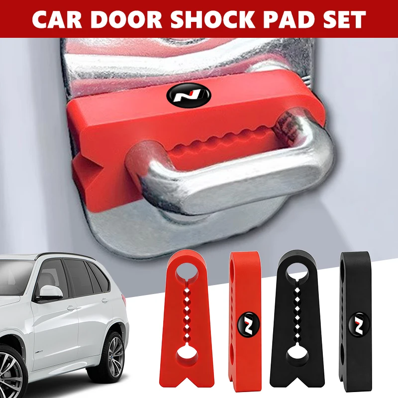Car Door Sound Damper Lock Buffer Shock-absorbing Pad Noise Reducer For Hyundai N Line Tuscon NX4 I20 I30 I10 Sonata Elantra