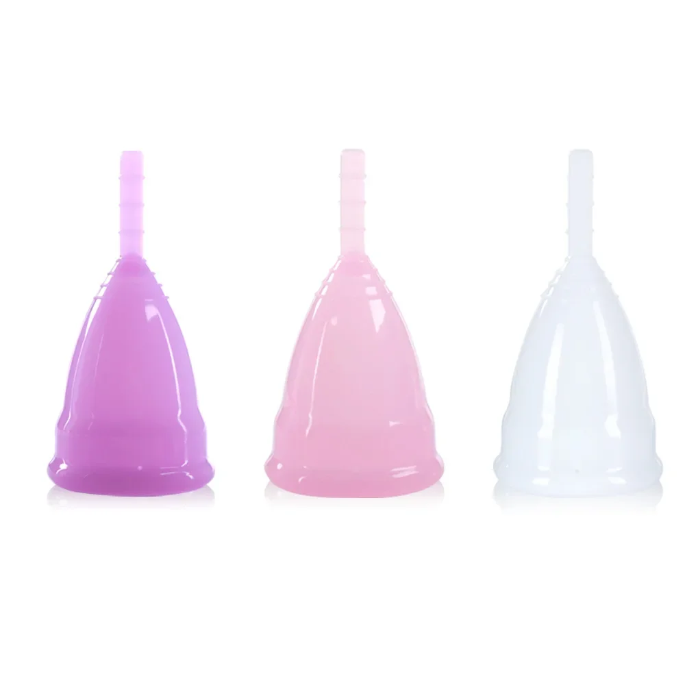 

Women's Period Cup Medical Silicone Feminine Hygiene Product Vaginal Vagina Reusable Menstrual Sterilizer Plastic Folding Cups