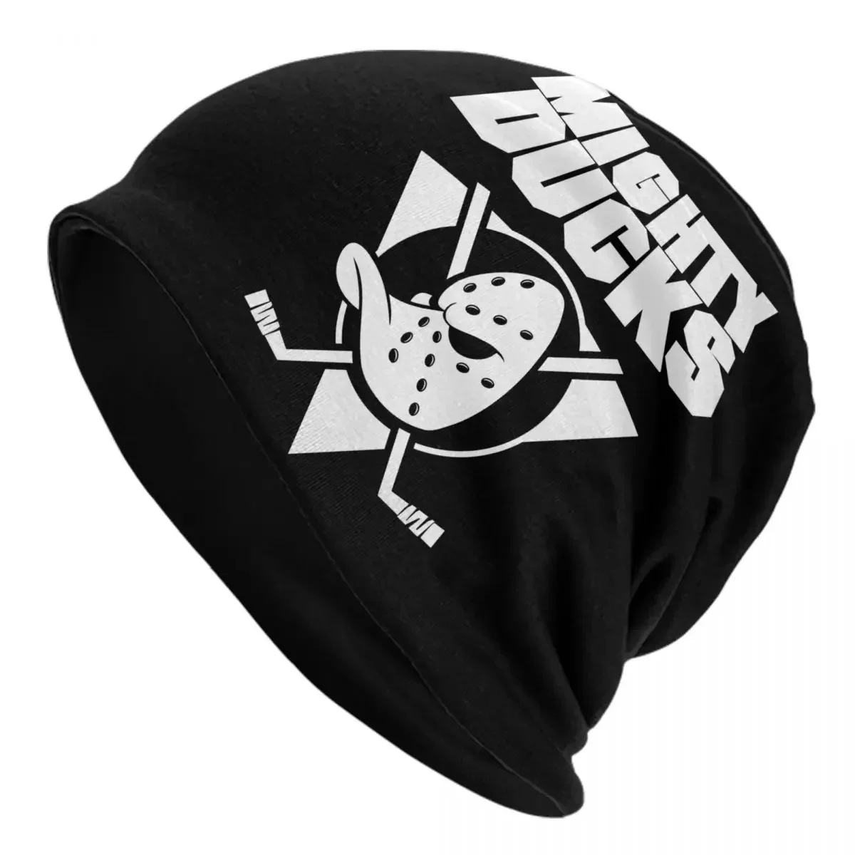 Mighty Duck ANA Alternate Logo Skullies Beanies Caps Men Women Unisex Trend Winter Warm Knit Hat Adult Funny Sports Bonnet Hats