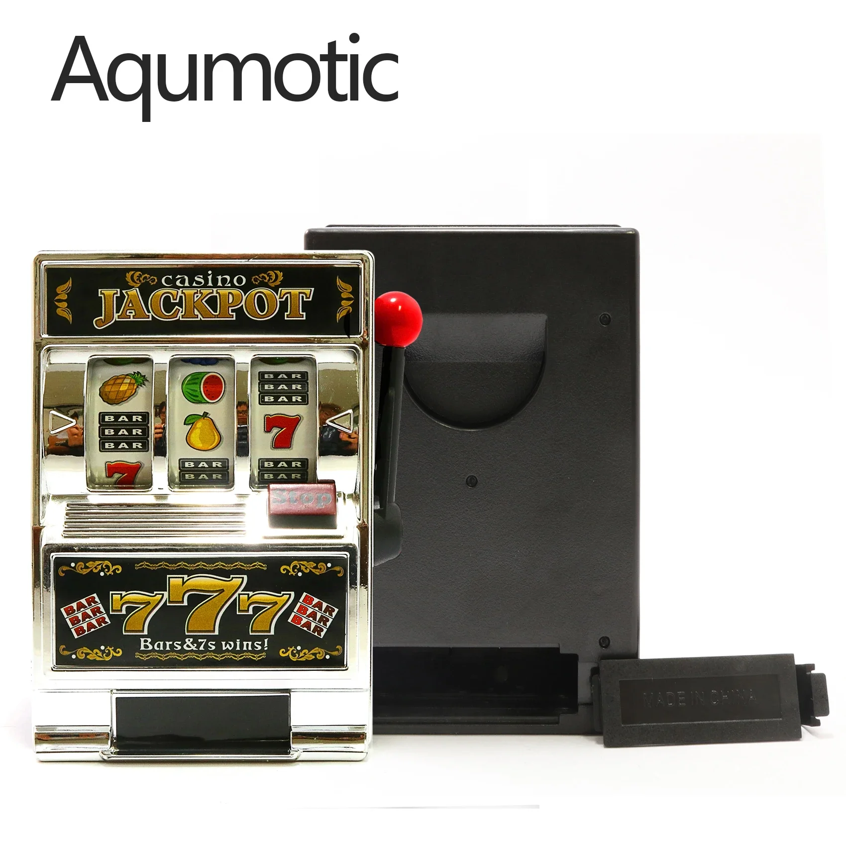 Aqumotic Slot Money Saving Box 1pc Caja Para Guardar Dinero Cash Box Challenge Surprise Jar Storage Piggy Bank for Adults