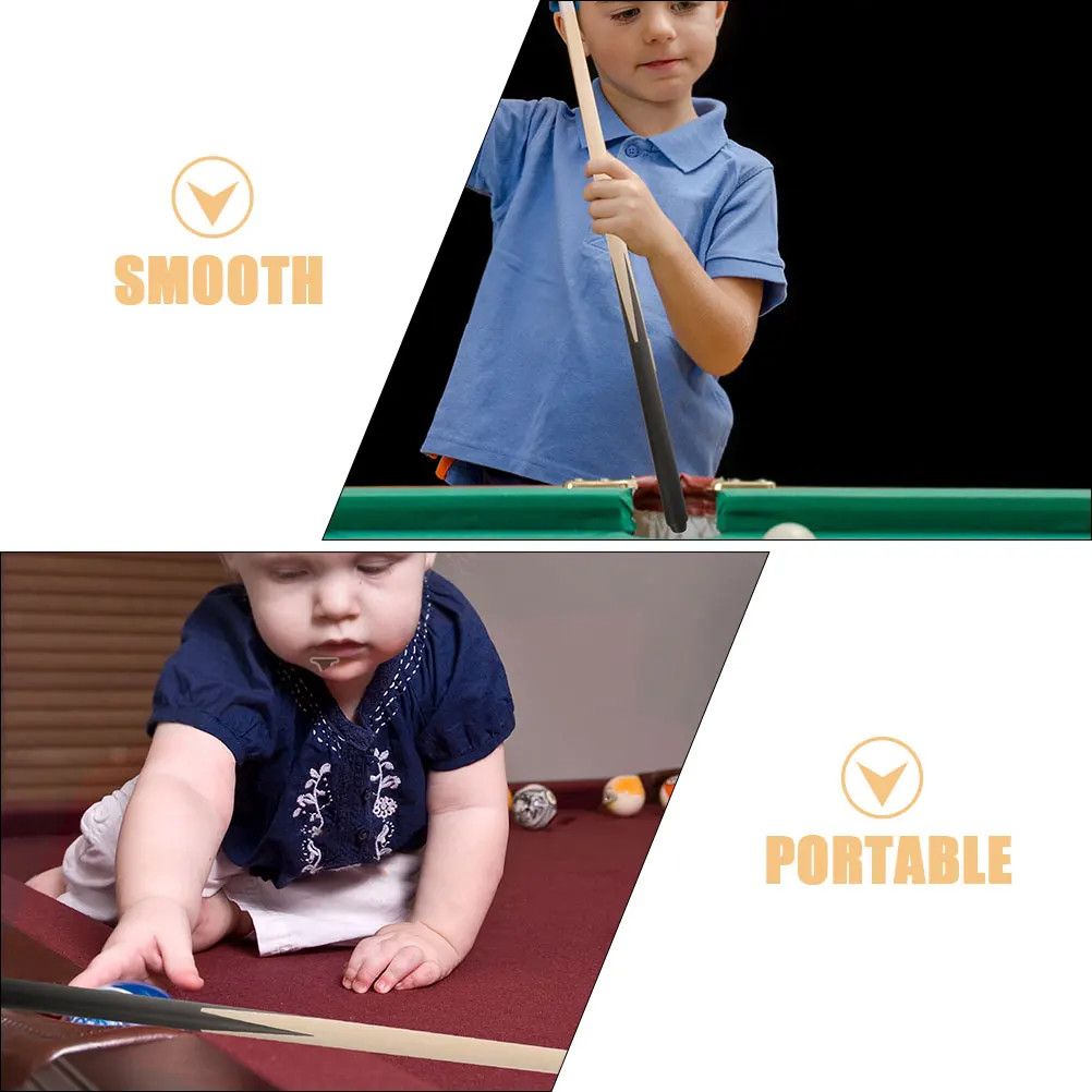 3 ชิ้นบิลเลียดมินิสระว่ายน้ําเด็กเด็กติดไม้ Sticks Shorty Cues เปลี่ยน