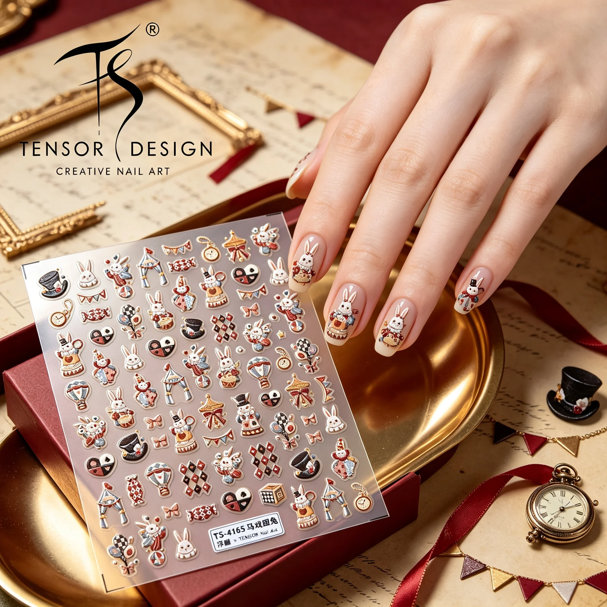Nail Art Elegan - Autocollants pour ongles TENSOR NAIL 5D