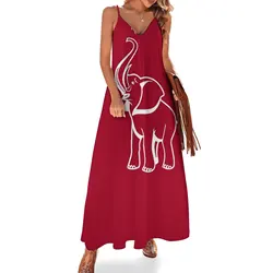 Delta Elephant Sigma Red Theta 2 Sleeveless Dress sexy short dresses daring Bridesmaid dress woman