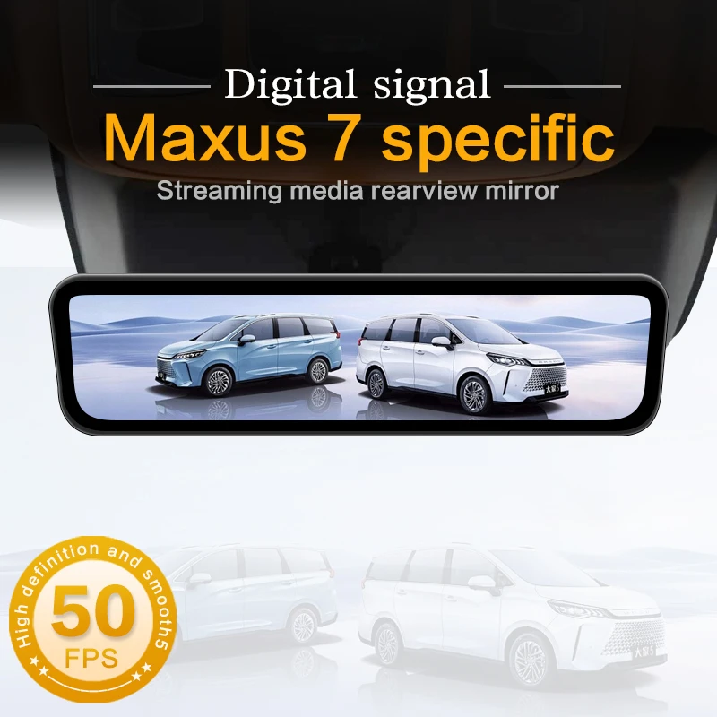SINJET For 2025 Maxus 7 Night Vision High Definition Camera DashCam 9.2Inch Touch Screen Car Electronics Digital Rearview Mirror