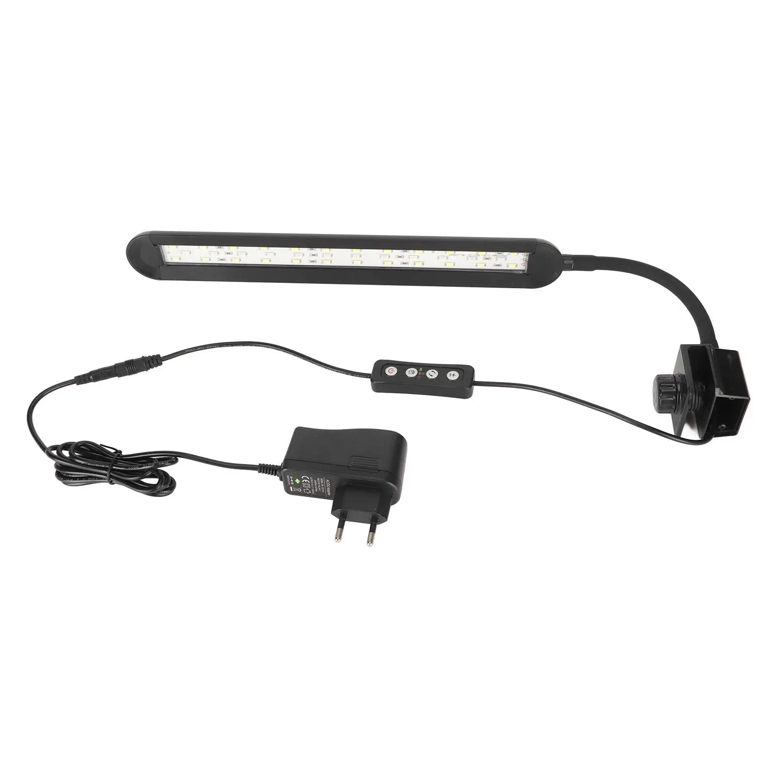 Adjustable Clip-On Aquarium Light with Color Timing & Brightness Control - EU Plug Fish Tank Lamp