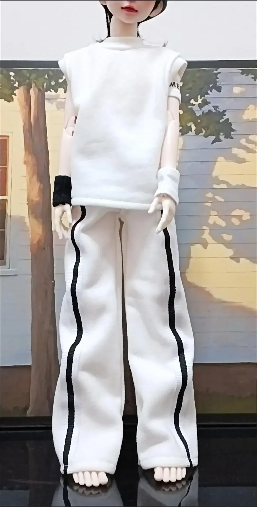 

Кукольная одежда для 1/4, мужская и женская кукла Bjd, универсальные повседневные широкие длинные штаны, игрушки для девочек, платье, игровой домик, аксессуары для кукол