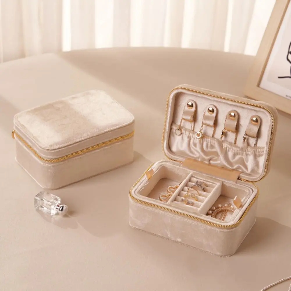 Detachable Jewelry Packing Bag Rings Necklace Bracelet Earrings Velvet Jewelry Holder Organizer Large Capacity