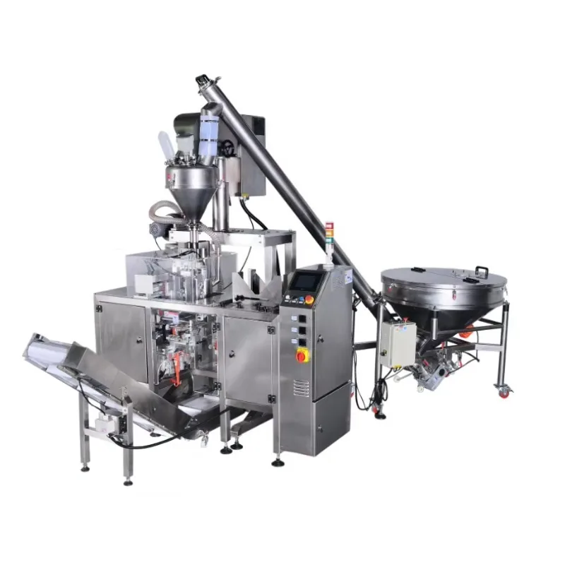 FL Custom Weighing Filler Packaging Machine System Auto Semi Dry Powder Granular Food Spices Seasonings Canned Packaging Machine